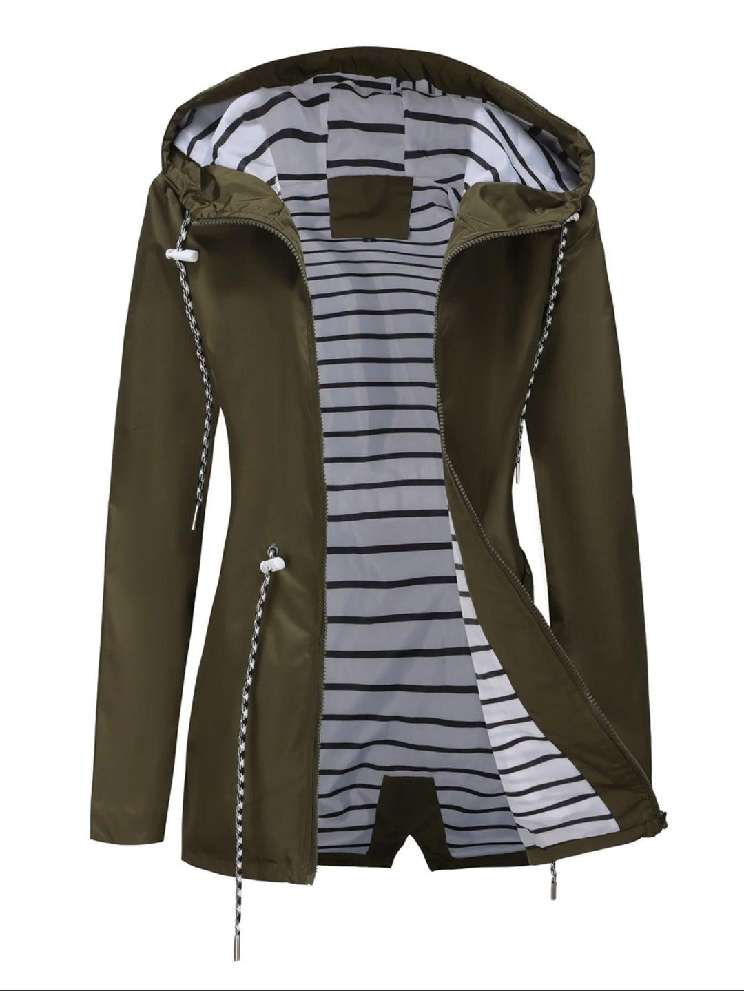 Arianna Veste Femme Imperméable – Manteau Léger avec Capuche & Doublure Confortable Automne