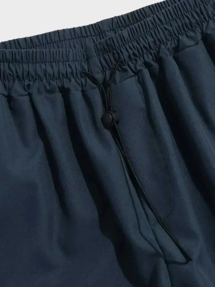 Men's Baggy Wide-Leg Drawstring Cargo Pants