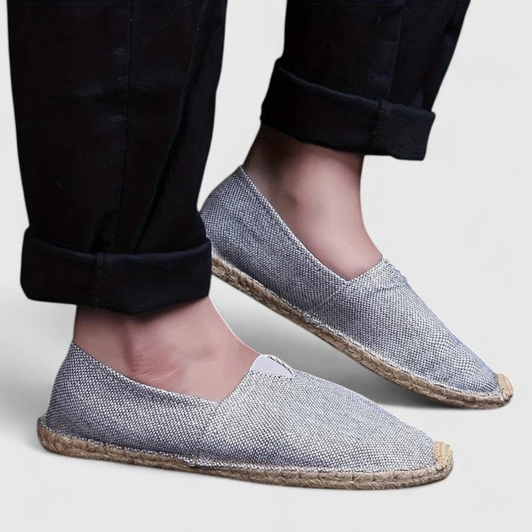 Men's Breathable Canvas Slip-On Espadrille Loafers