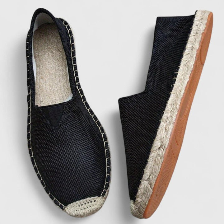 Men's Breathable Canvas Slip-On Espadrille Loafers