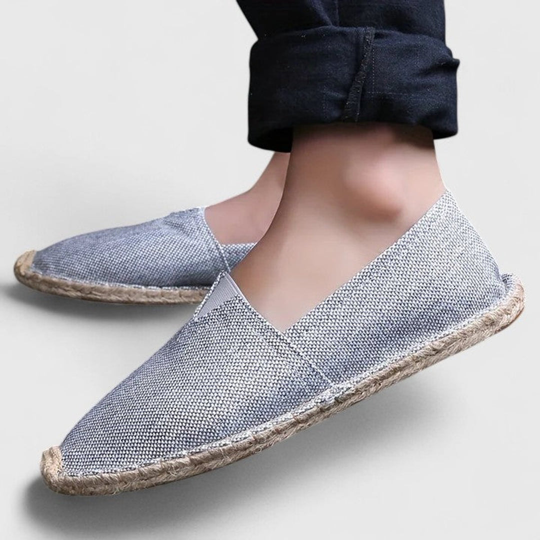 Men's Breathable Canvas Slip-On Espadrille Loafers