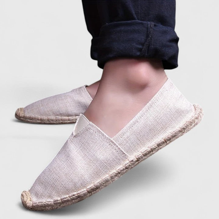 Men's Breathable Canvas Slip-On Espadrille Loafers