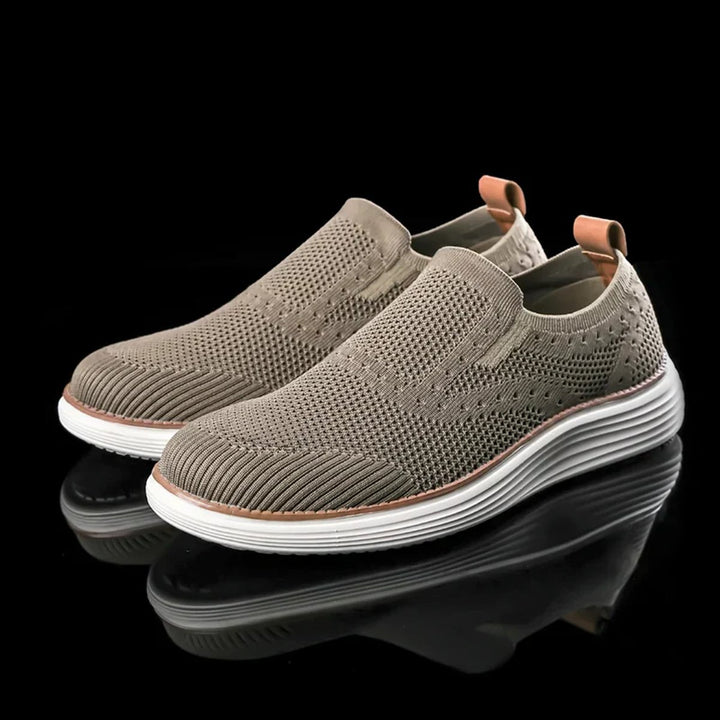 Men's Breathable Knit Slip-On Walking Loafers