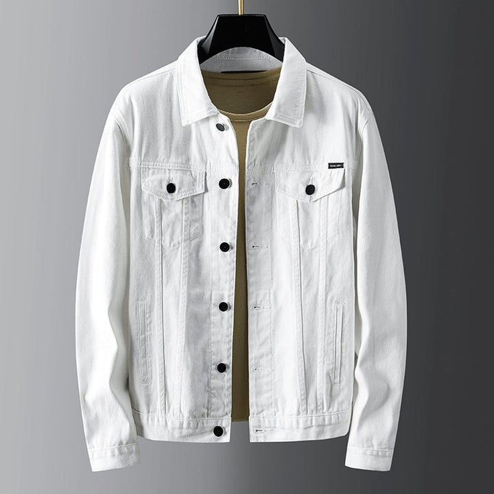 Men's Classic Button-Up Chest Pocket Casual Denim Jacket