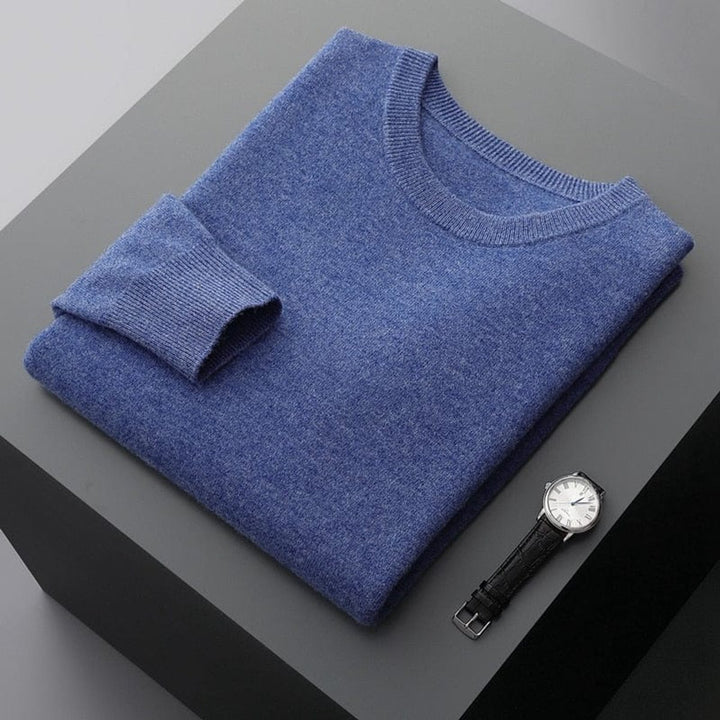 Men's Classic Crewneck Ribbed-Trim Knit Pullover Sweater