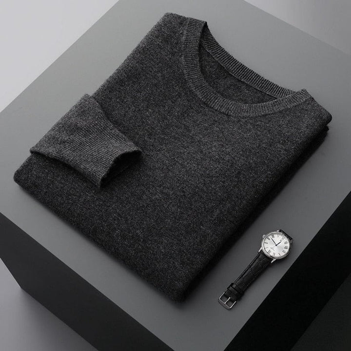 Men's Classic Crewneck Ribbed-Trim Knit Pullover Sweater