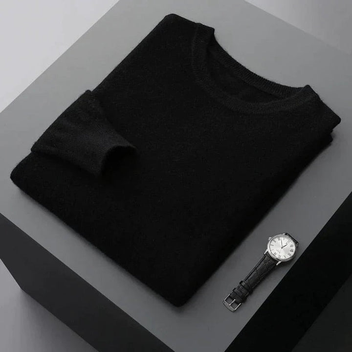 Men's Classic Crewneck Ribbed-Trim Knit Pullover Sweater
