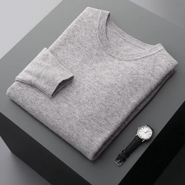 Men's Classic Crewneck Ribbed-Trim Knit Pullover Sweater