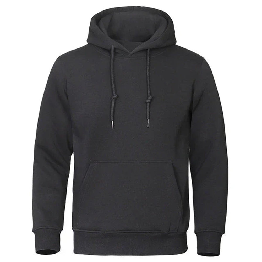 Men's Fleece Pullover Drawstring Kangaroo-Pocket Hoodie Sweatshirt