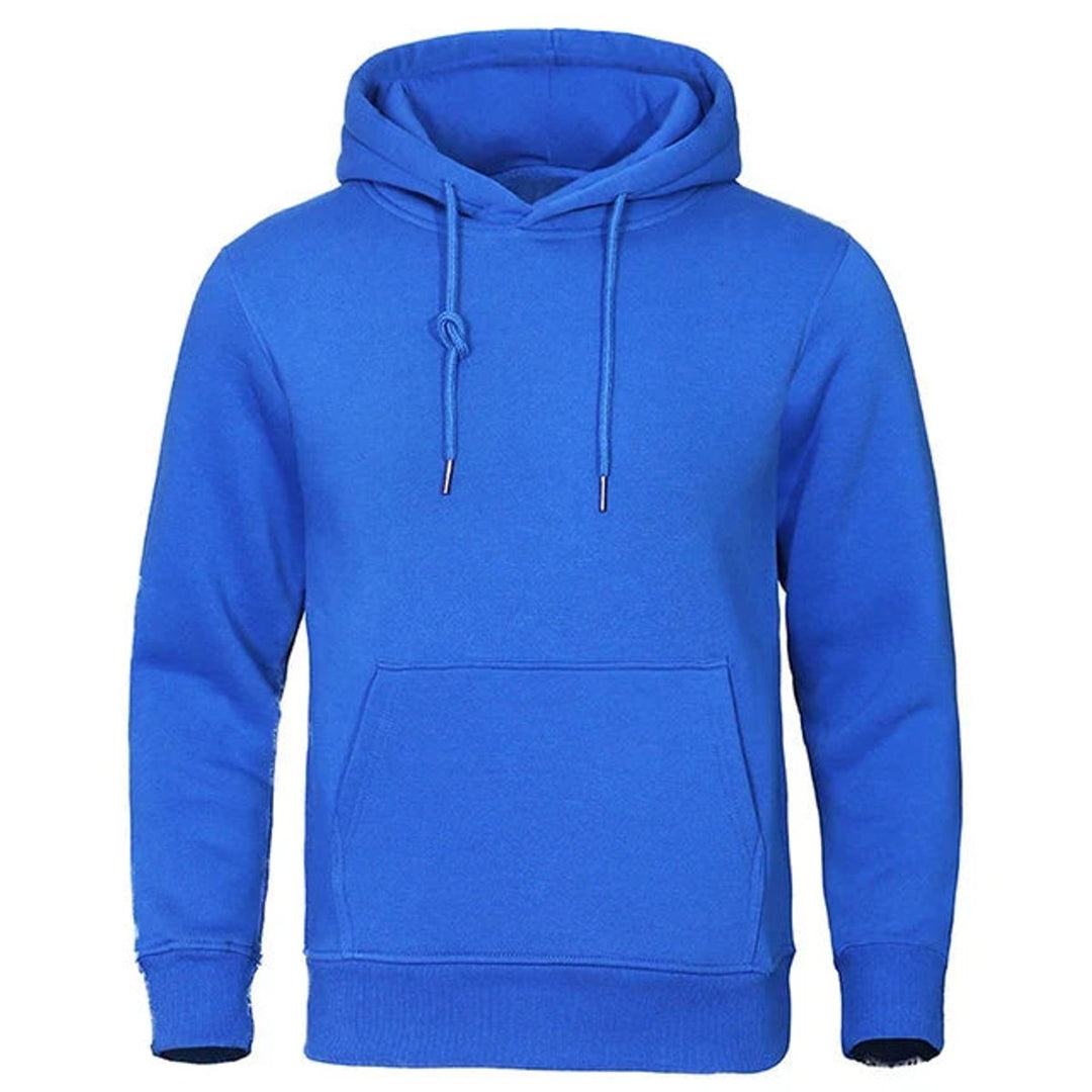 Men's Fleece Pullover Drawstring Kangaroo-Pocket Hoodie Sweatshirt