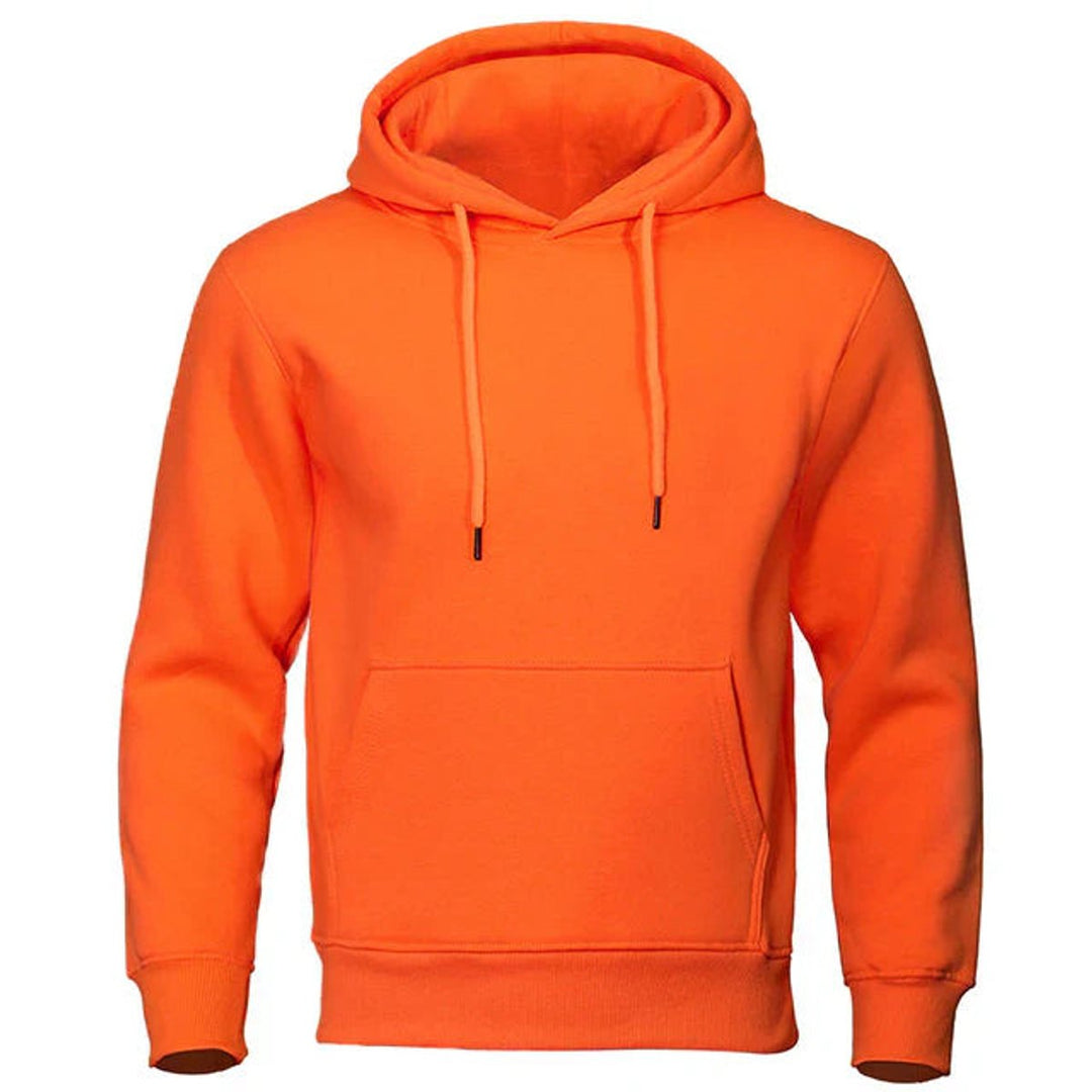 Men's Fleece Pullover Drawstring Kangaroo-Pocket Hoodie Sweatshirt