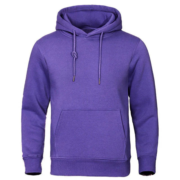 Men's Fleece Pullover Drawstring Kangaroo-Pocket Hoodie Sweatshirt