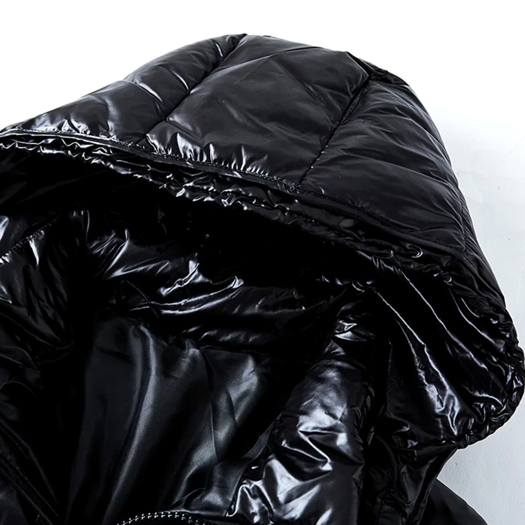 Men's Hooded Insulated Puffer Quilted Jacket Full-Zip