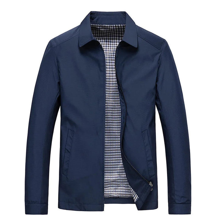 Men's Lightweight Water-Resistant Zip-Up Harrington Jacket