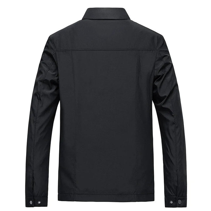 Men's Lightweight Water-Resistant Zip-Up Harrington Jacket