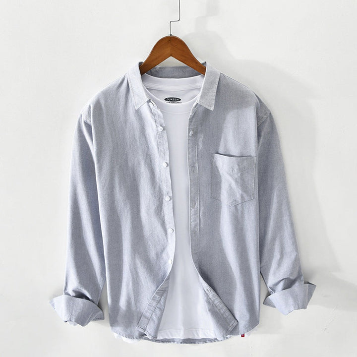 Men's Regular-Fit Cotton Oxford Button-Down Shirt