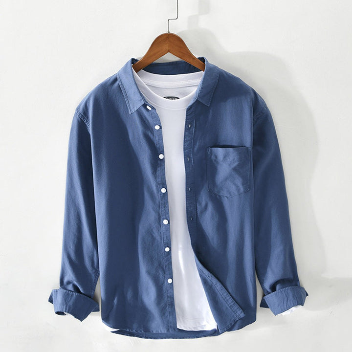 Men's Regular-Fit Cotton Oxford Button-Down Shirt
