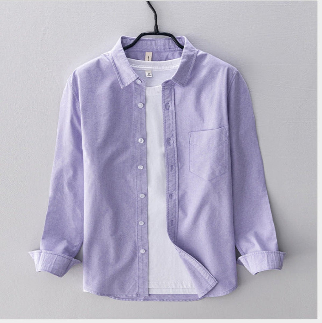 Men's Regular-Fit Cotton Oxford Button-Down Shirt