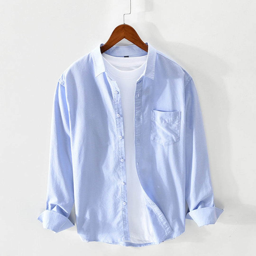 Men's Regular-Fit Cotton Oxford Button-Down Shirt