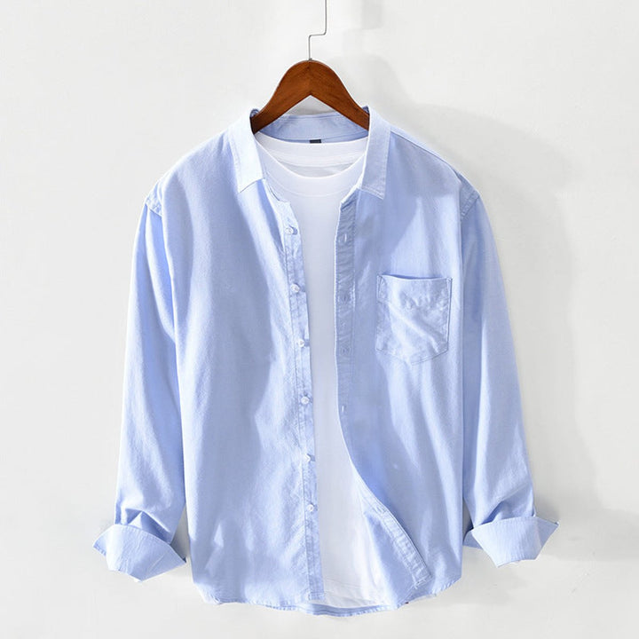 Men's Regular-Fit Cotton Oxford Button-Down Shirt