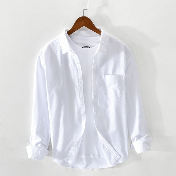 Men's Regular-Fit Cotton Oxford Button-Down Shirt