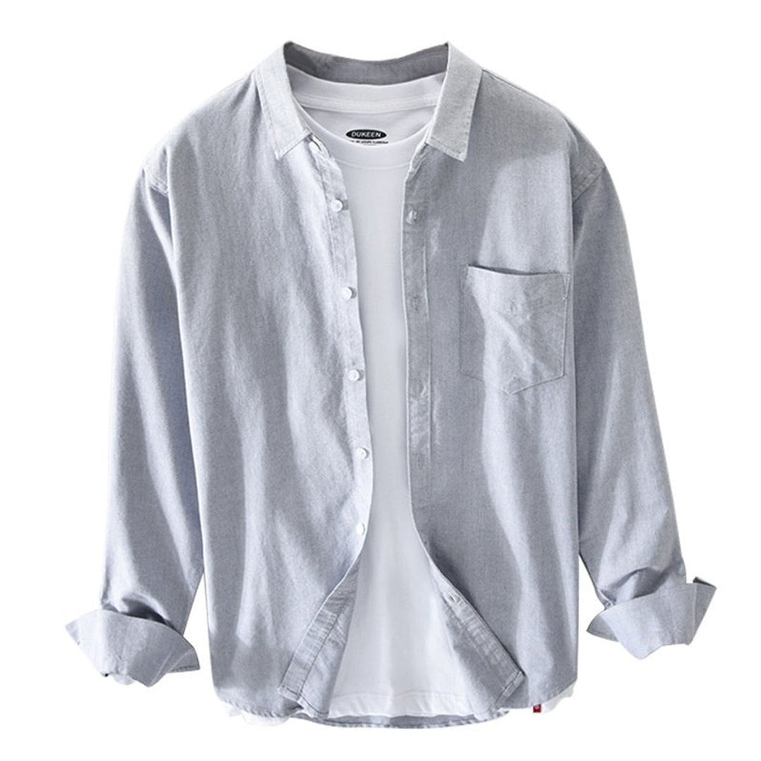 Men's Regular-Fit Cotton Oxford Button-Down Shirt