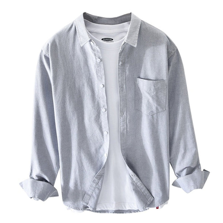 Men's Regular-Fit Cotton Oxford Button-Down Shirt