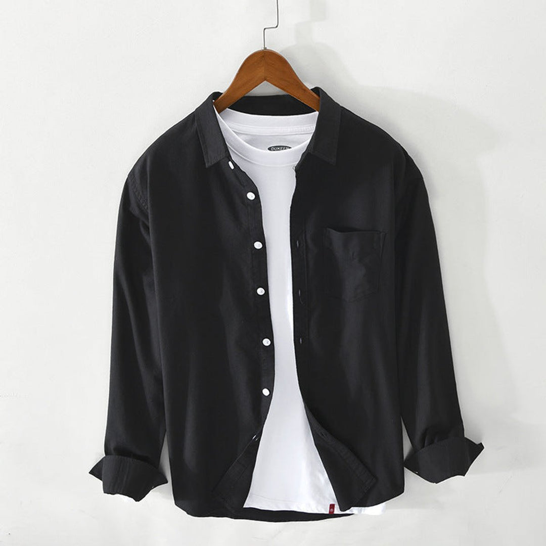 Men's Regular-Fit Cotton Oxford Button-Down Shirt
