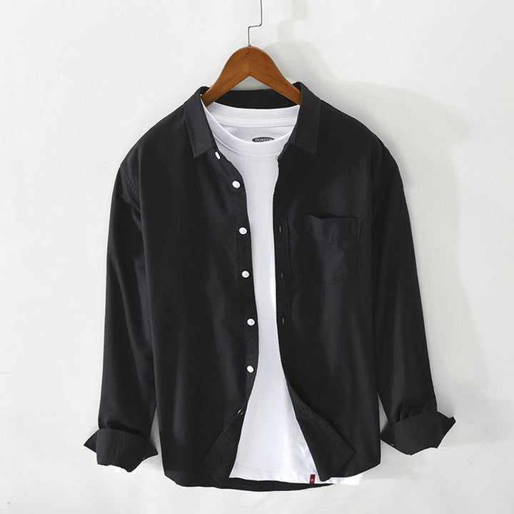 Men's Regular-Fit Cotton Oxford Button-Down Shirt
