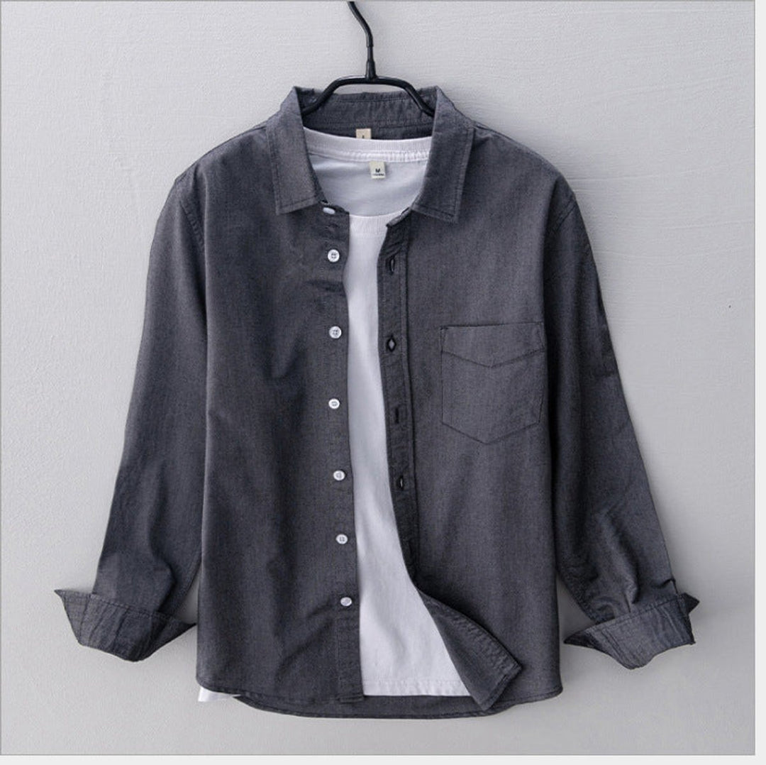 Men's Regular-Fit Cotton Oxford Button-Down Shirt