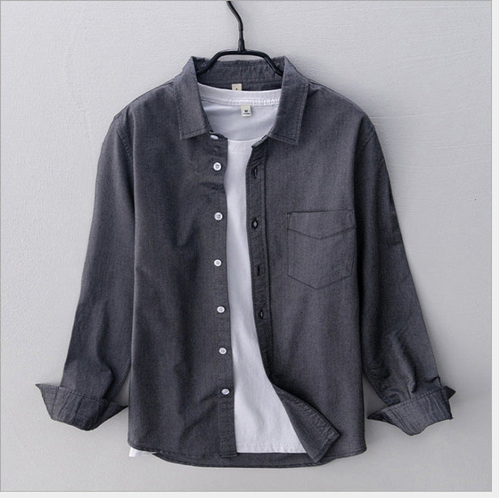 Men's Regular-Fit Cotton Oxford Button-Down Shirt