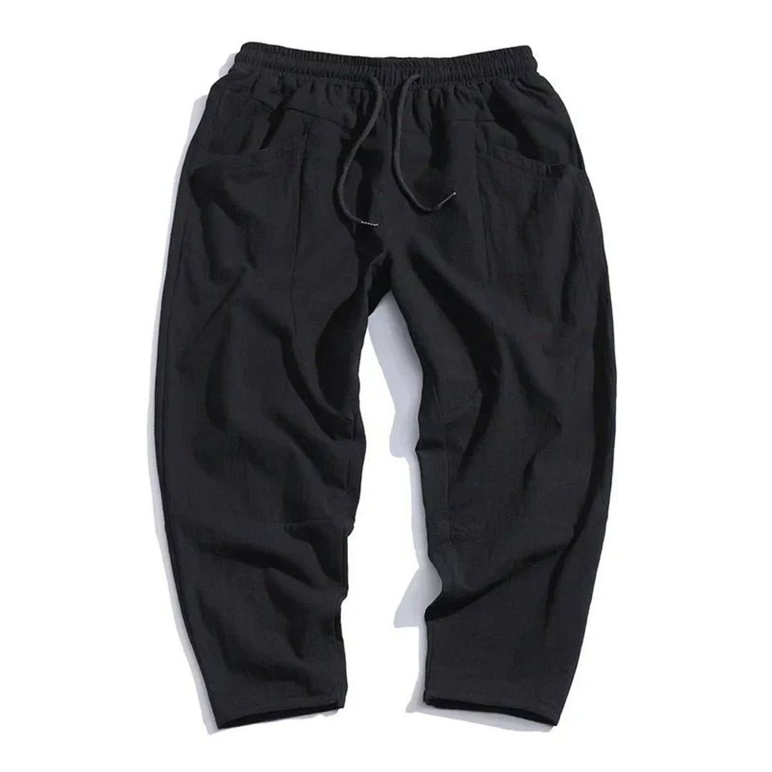 Men's Relaxed-Fit Drawstring Casual Harem Pants