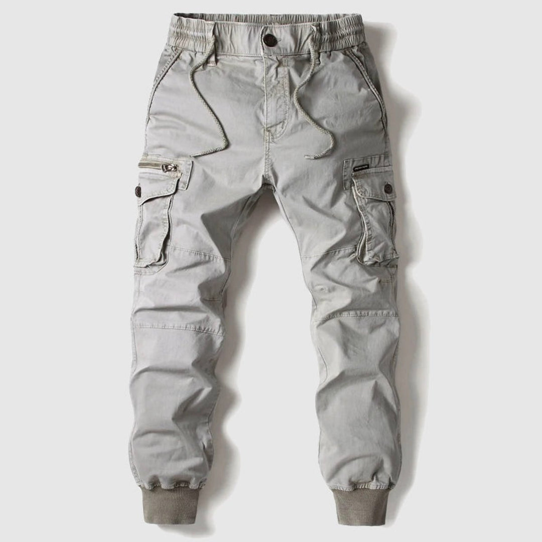 Men's Relaxed-Fit Multi-Pocket Cargo Jogger Pants