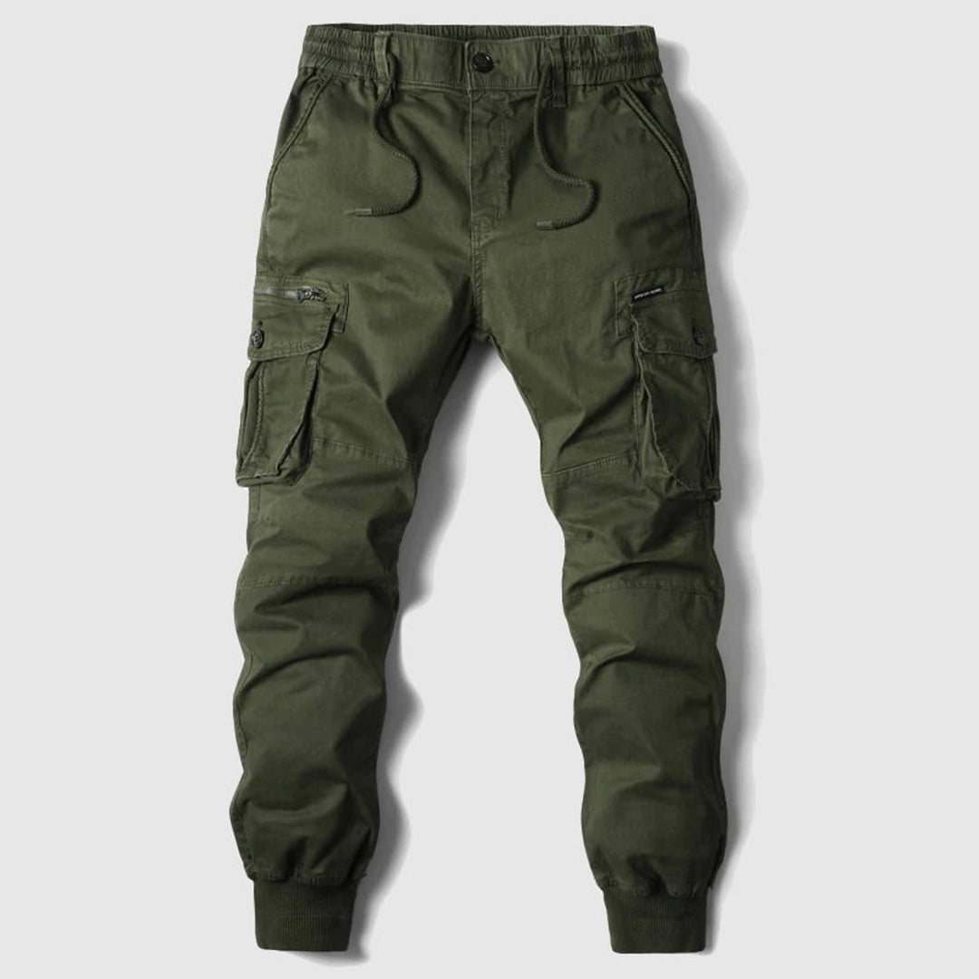 Men's Relaxed-Fit Multi-Pocket Cargo Jogger Pants