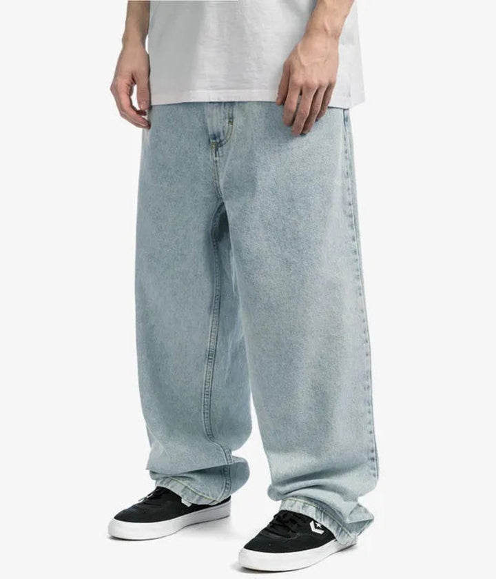 Men's Relaxed-Fit Wide-Leg Baggy Denim Pants