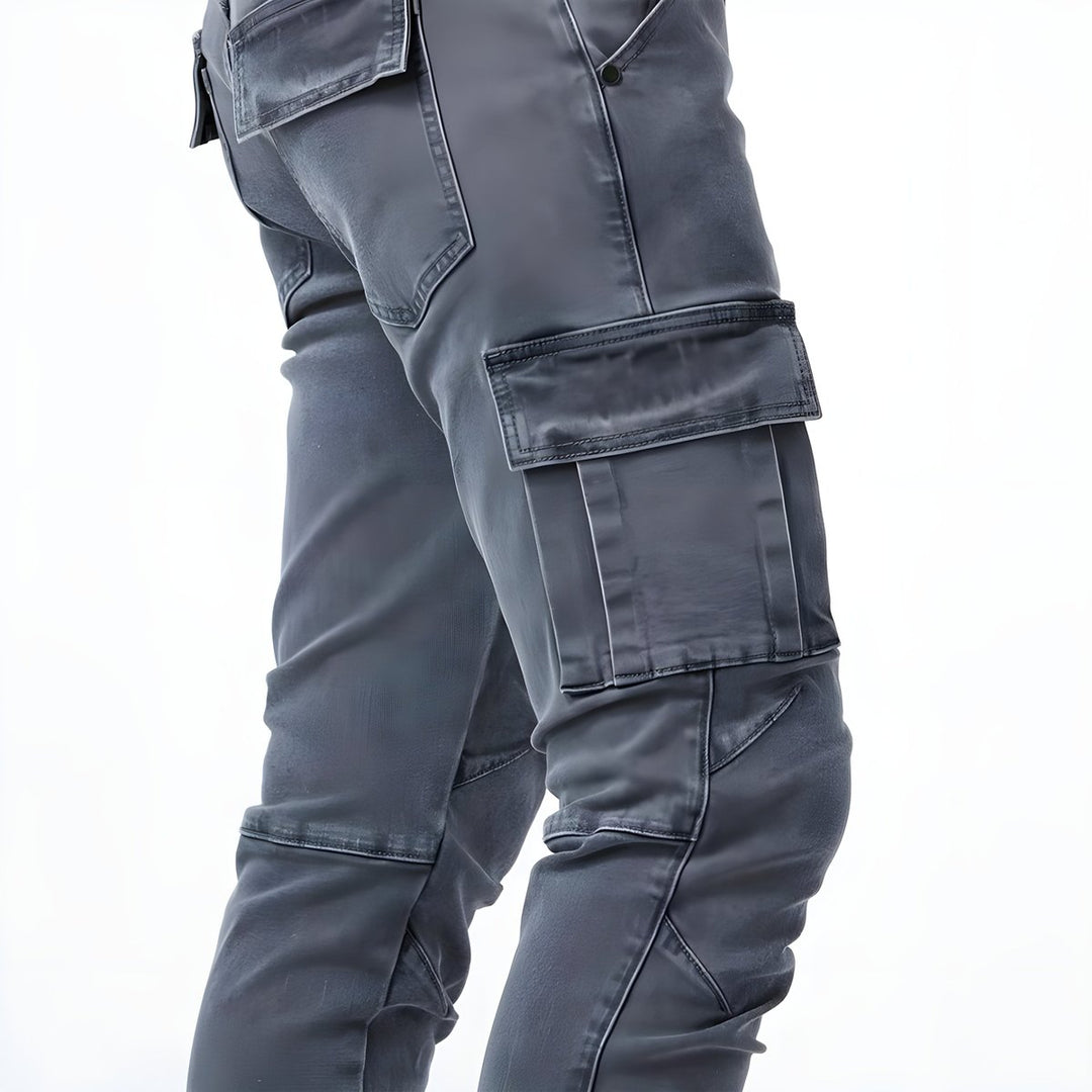 Men's Slim-Fit Multi-Pocket Cargo Pants