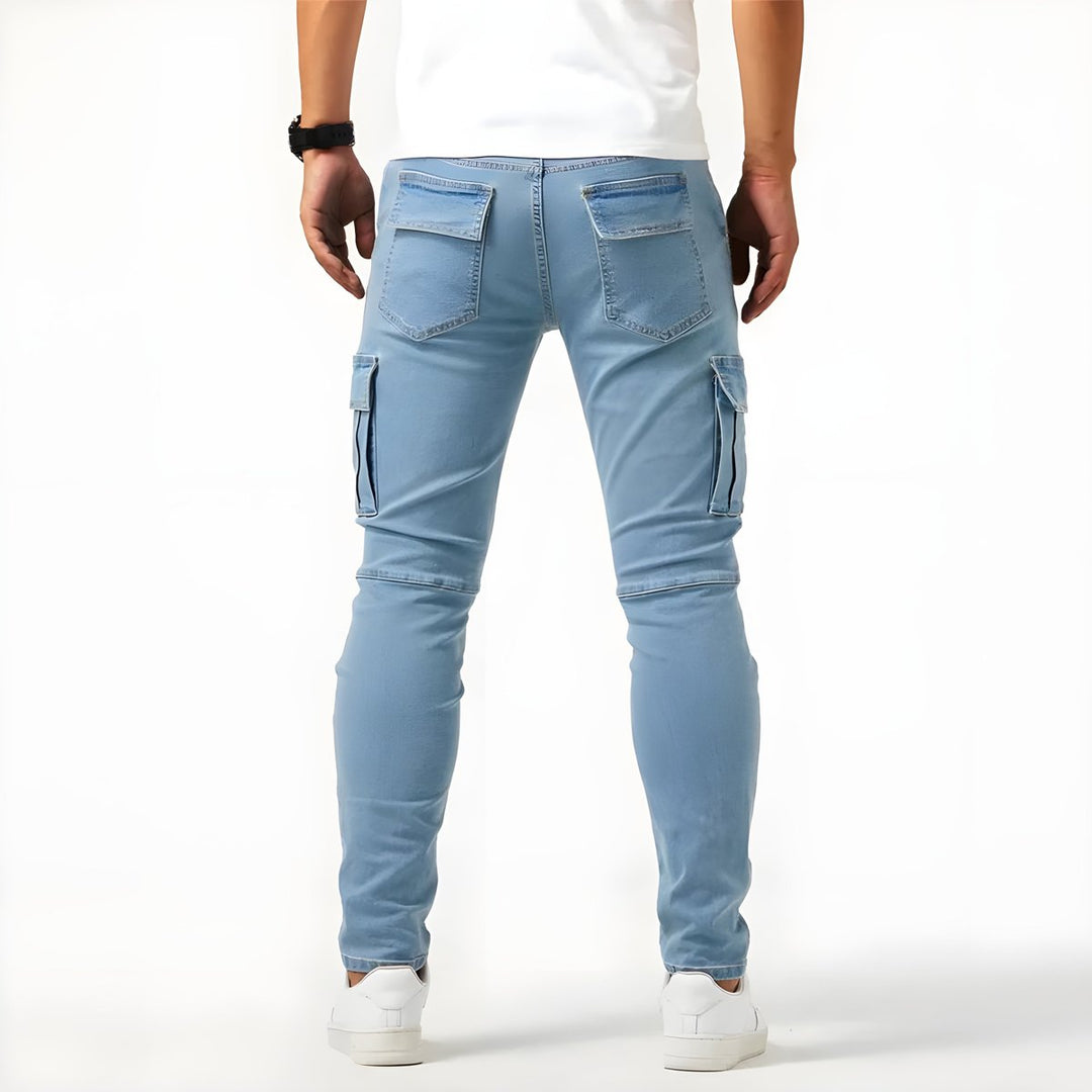 Men's Slim-Fit Multi-Pocket Cargo Pants