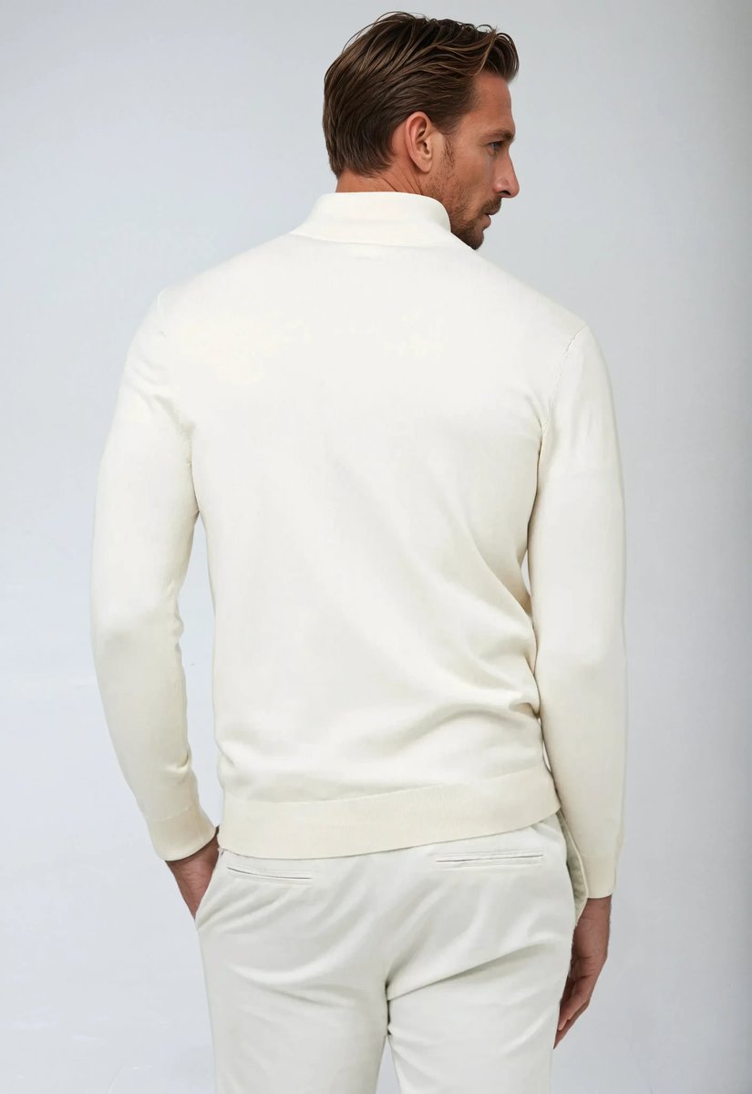 Men's Slim-Fit Quarter-Zip Pullover Sweater