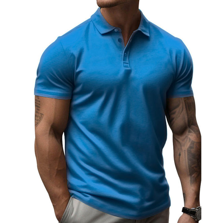 Men's Slim-Fit Short-Sleeve Athletic Men Polo Shirt
