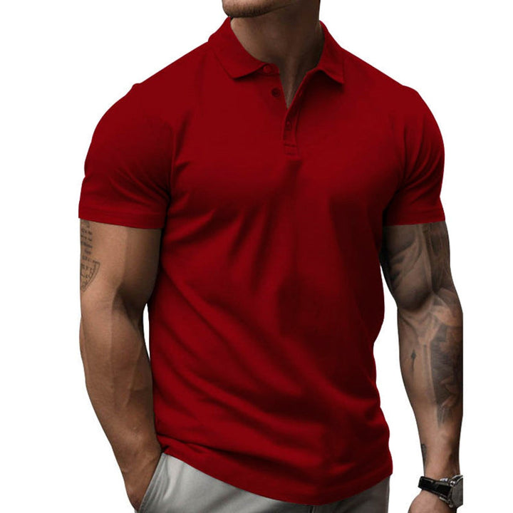 Men's Slim-Fit Short-Sleeve Athletic Men Polo Shirt