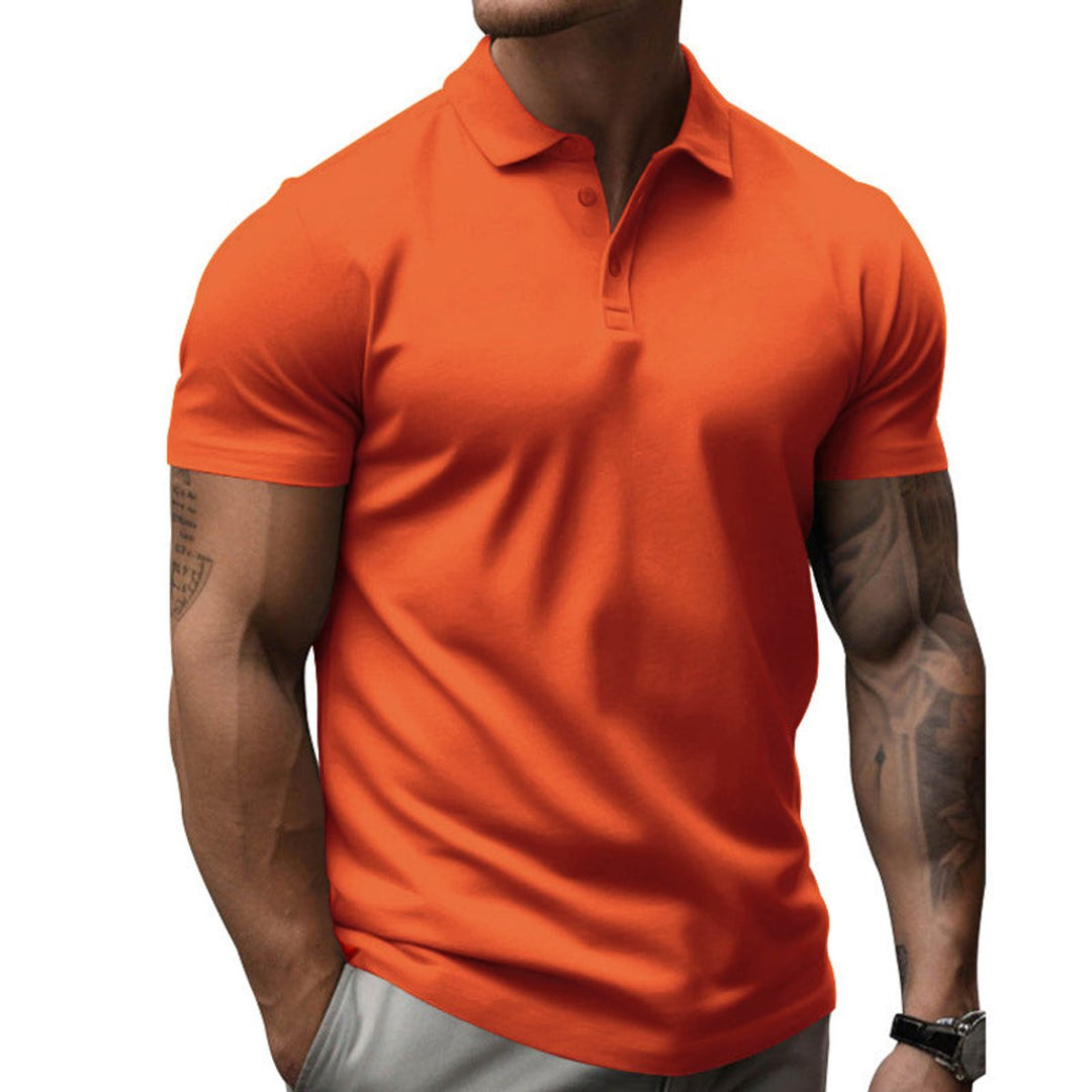 Men's Slim-Fit Short-Sleeve Athletic Men Polo Shirt