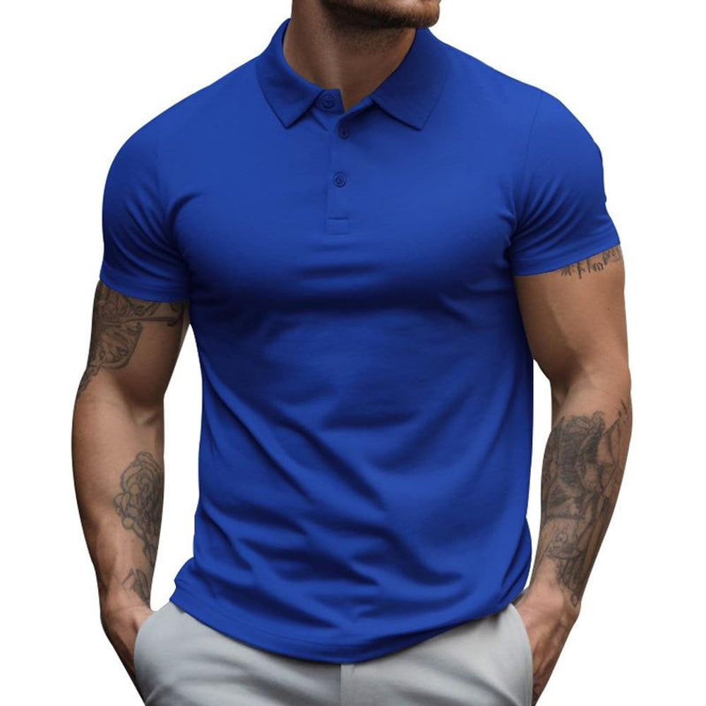 Men's Slim-Fit Short-Sleeve Athletic Men Polo Shirt