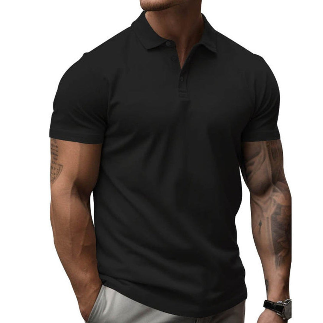Men's Slim-Fit Short-Sleeve Athletic Men Polo Shirt