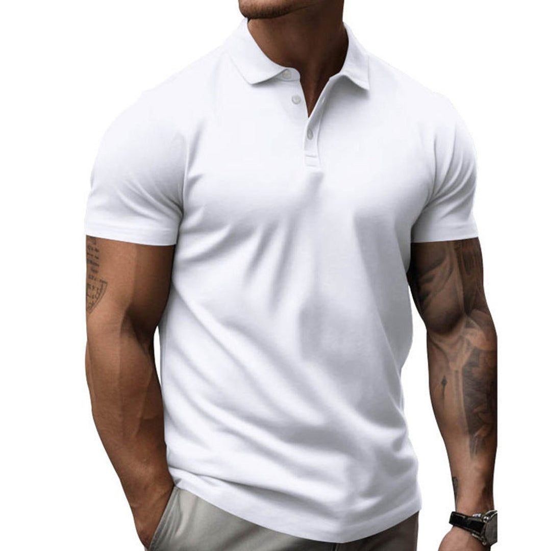 Men's Slim-Fit Short-Sleeve Athletic Men Polo Shirt