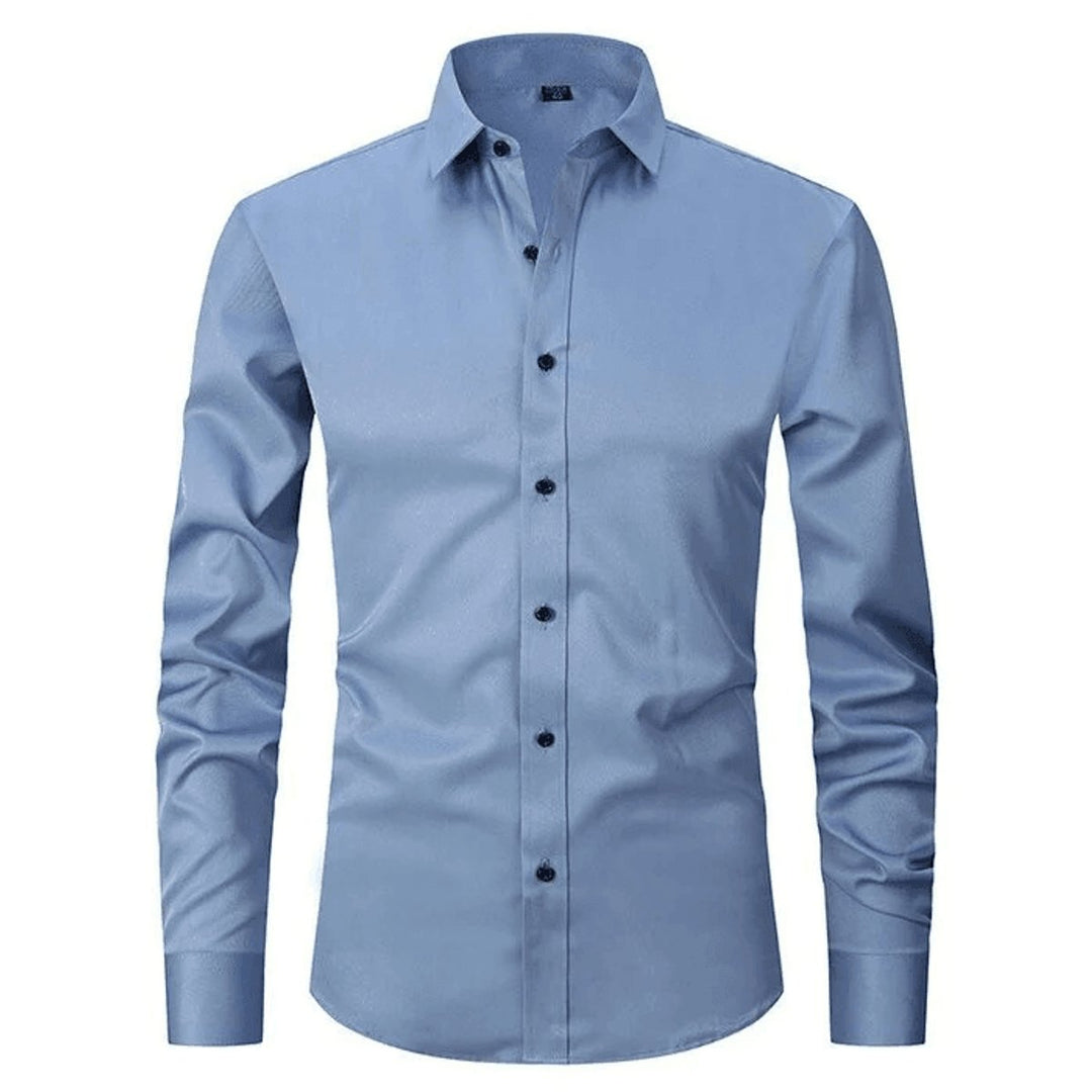 Men's Slim-Fit Wrinkle-Resistant Stretch Dress Shirt