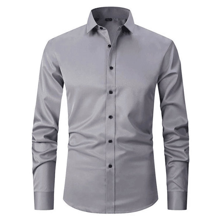 Men's Slim-Fit Wrinkle-Resistant Stretch Dress Shirt