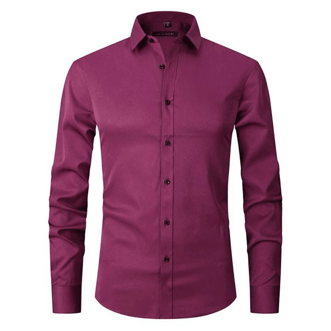Men's Slim-Fit Wrinkle-Resistant Stretch Dress Shirt