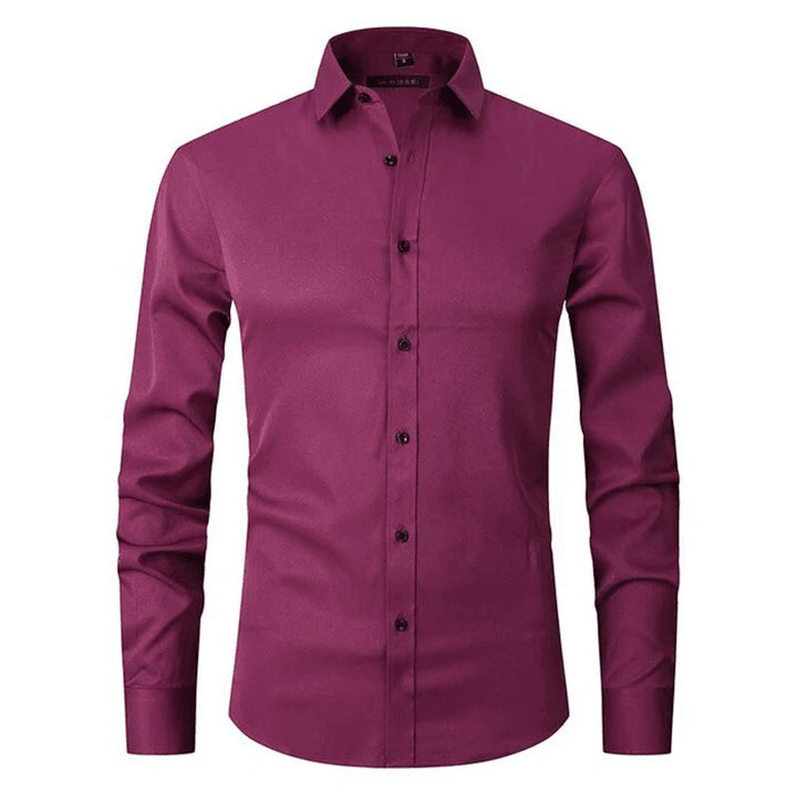 Men's Slim-Fit Wrinkle-Resistant Stretch Dress Shirt