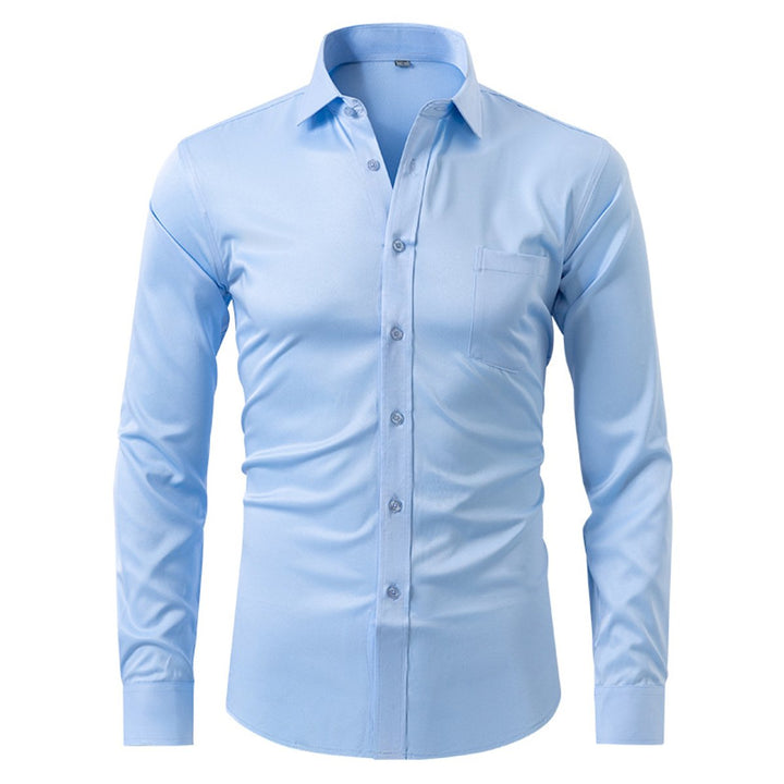 Men's Slim-Fit Wrinkle-Resistant Stretch Dress Shirt