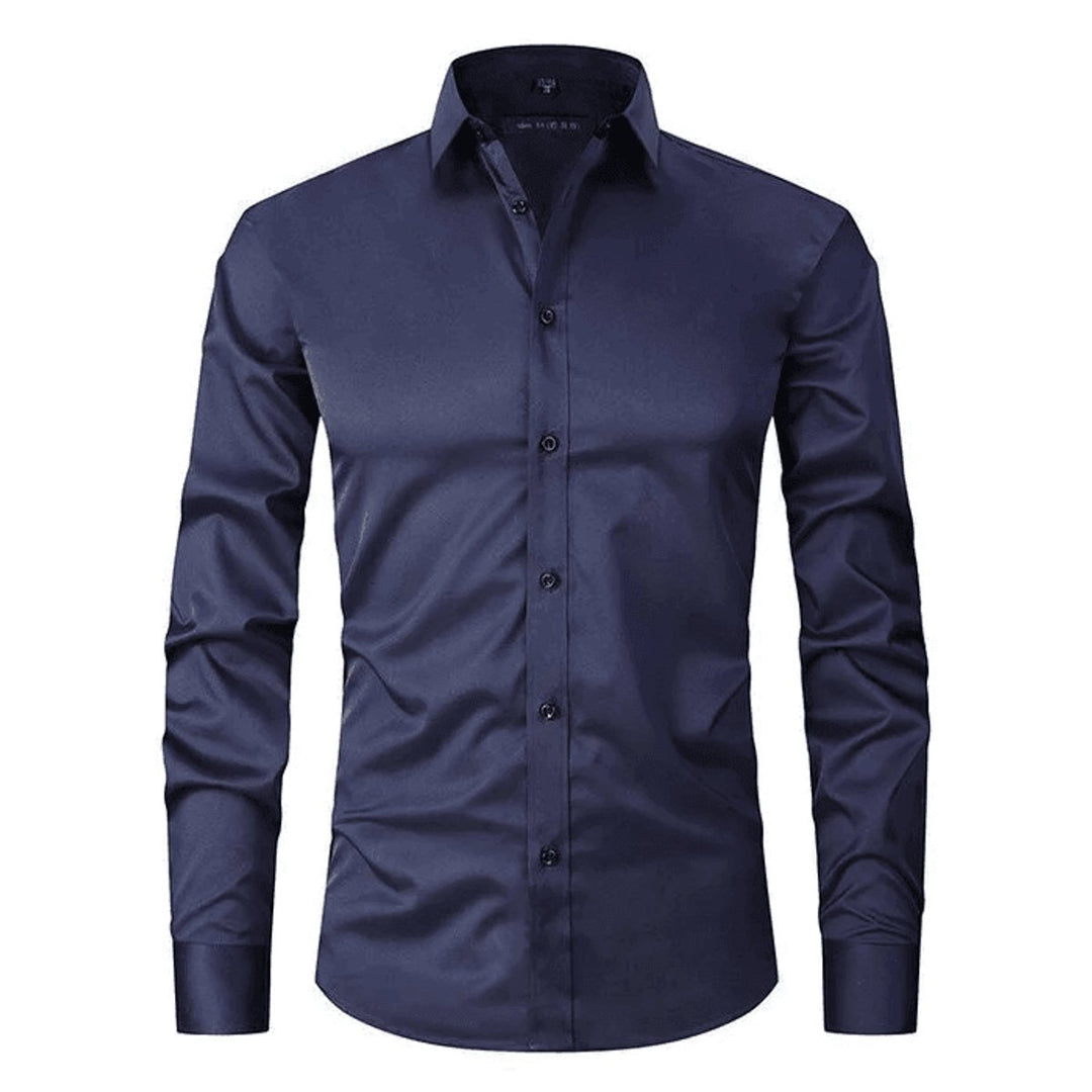 Men's Slim-Fit Wrinkle-Resistant Stretch Dress Shirt